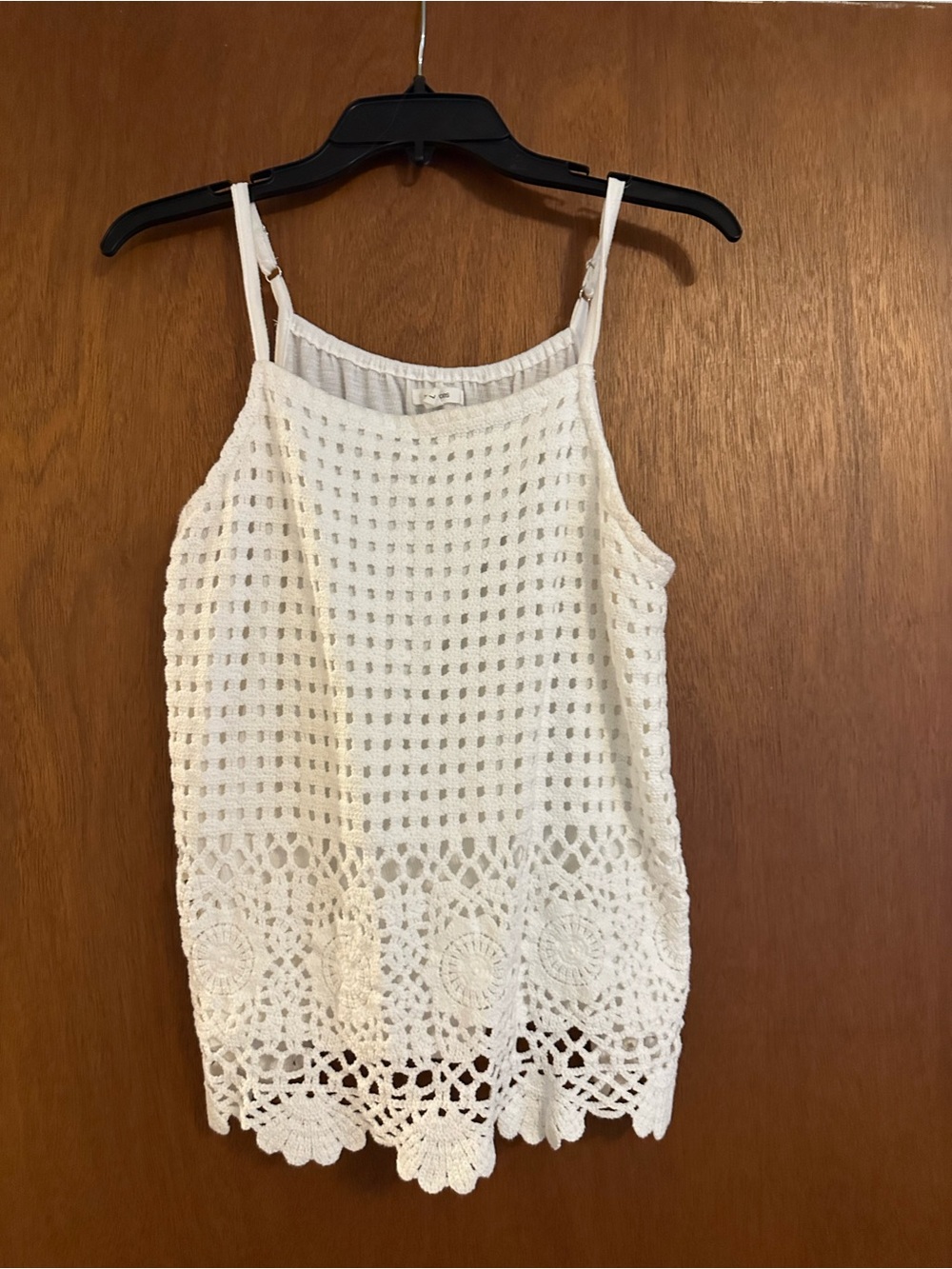 Maurices White Crochet Overlay Camisole